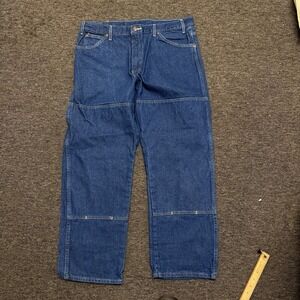 Dickies Double Knee Jeans Men's 36x30 Grunge Skater Blue Carpenter Workwear Y2K